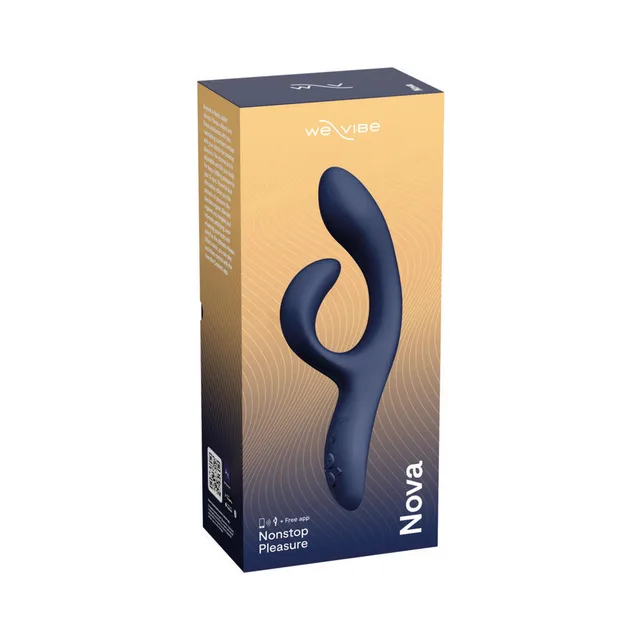 Front and side panels of We-Vibe Nova 2 retail packaging
