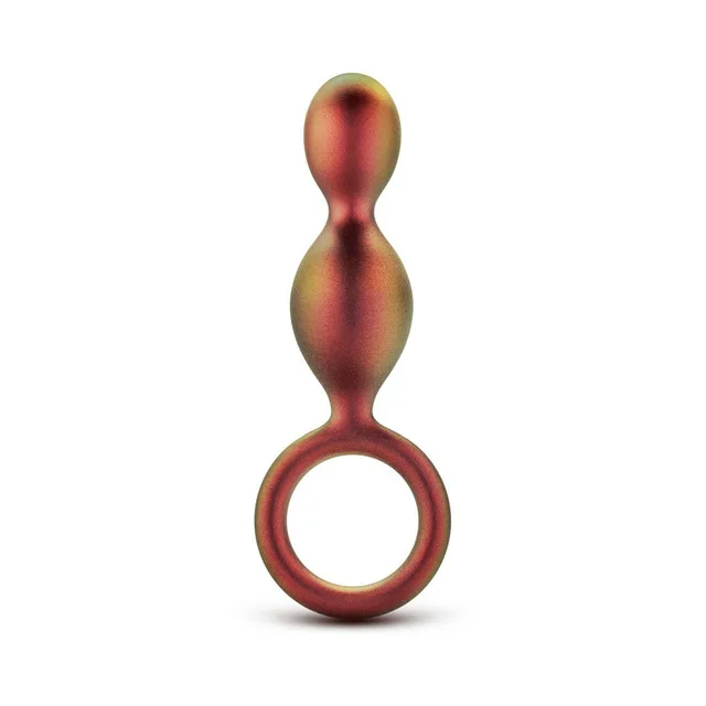 Upright copper silicone plug with open circular ring