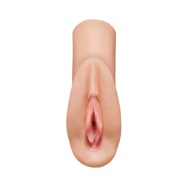 Front view of beige Heaven stroker with elongated entry