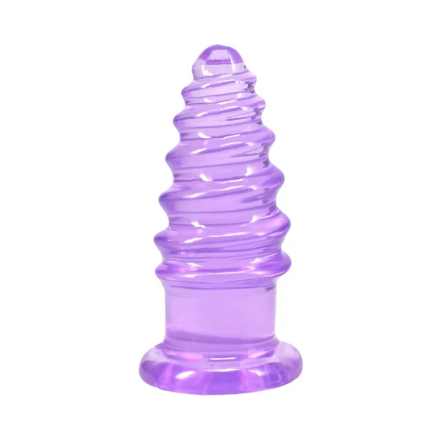 Crystal Jellies Anal Twist 5 in. Purple