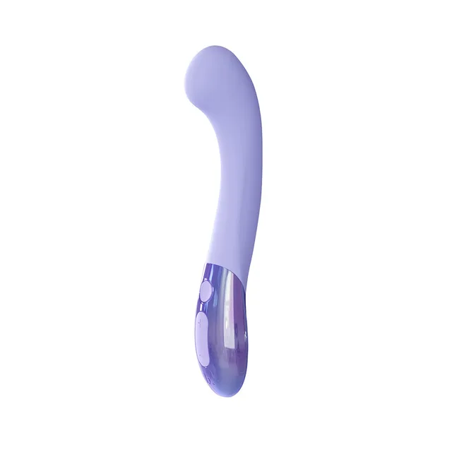 Lilac Biird Gii Glow vibrator isolated curved front view