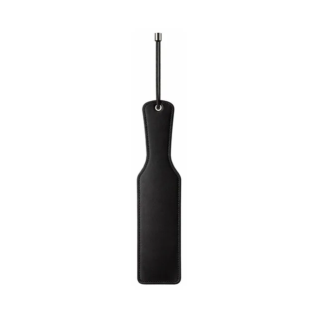Pink Elephant Heat Tease black and pink flower paddle plain black back with rectangular handle and hanging loop