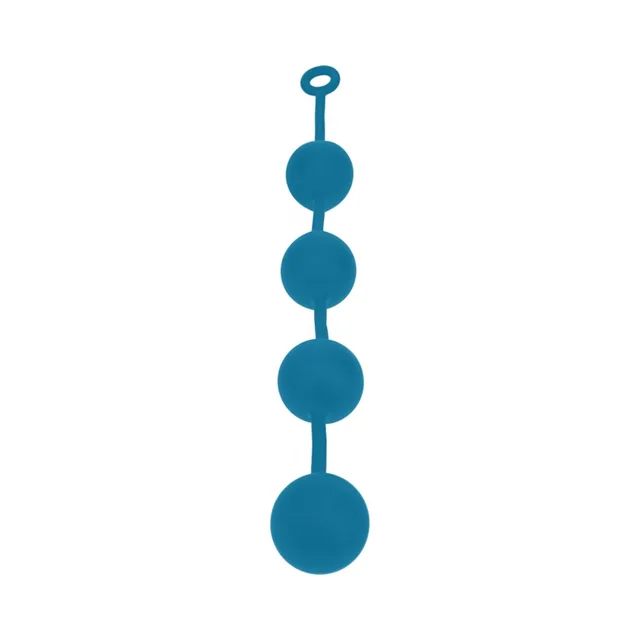 2XL teal LEVELZ anal balls with four graduated beads