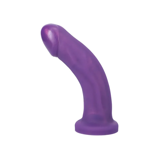 Left angle of purple Adam Super Soft with pronounced shaft arc