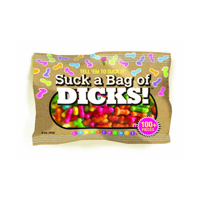 Three-ounce Suck a Bag of Dicks assorted gummy candy pouch