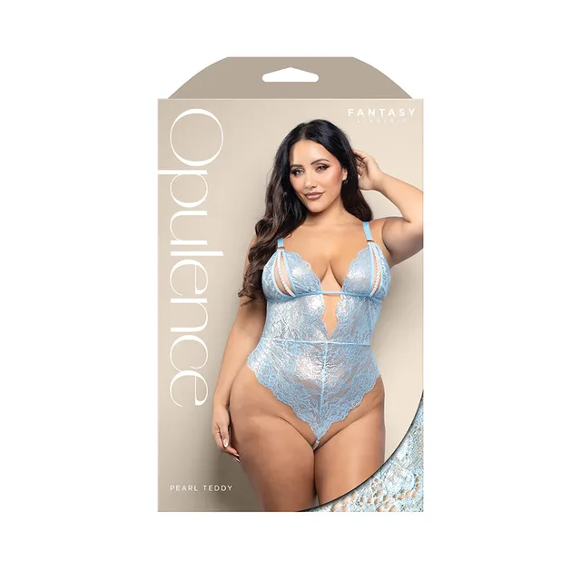 Opulence light blue split-cup teddy Queen retail box