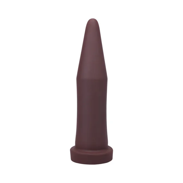Side profile of burgundy Inner Band Trainer and round base