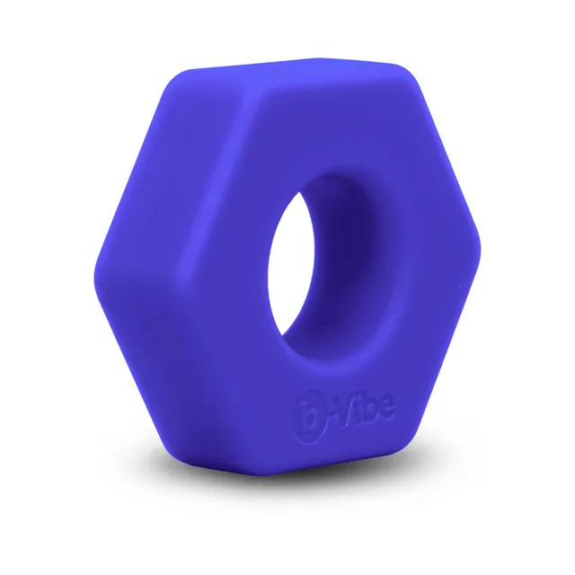 b-Vibe Flex Ring Hex blue C-ring isolated product view
