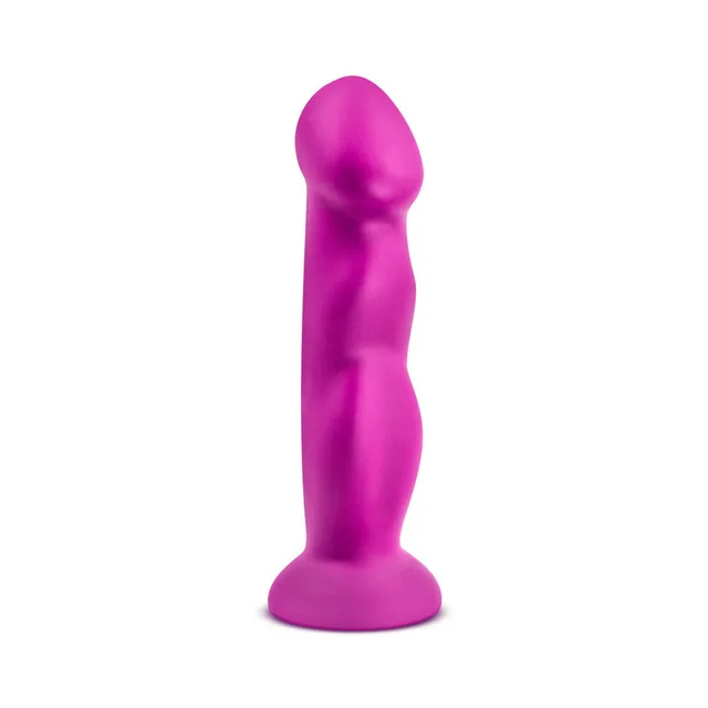 Upright hot pink D11 Suko dildo with rounded head