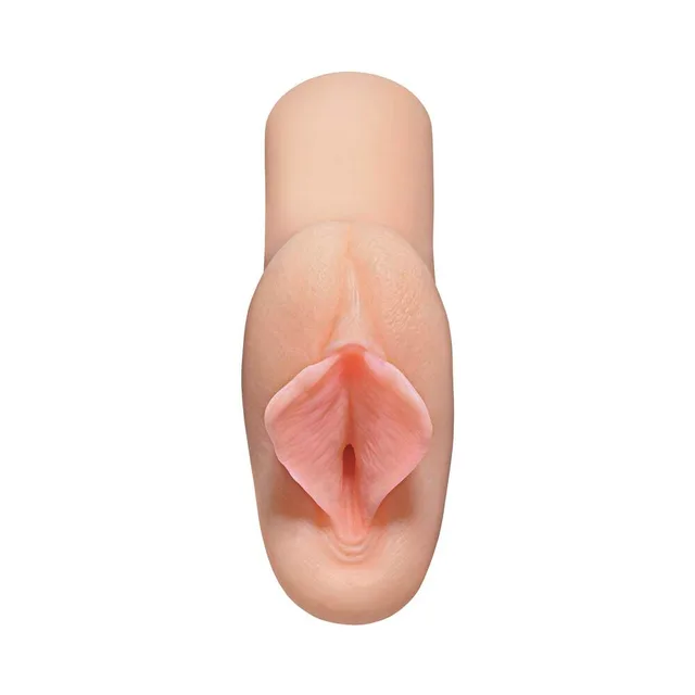 Front view of beige XTC stroker with raised folded entry