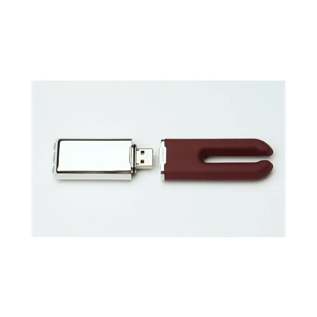 burgundy Crave Duet sleeve removed beside the exposed USB charging body