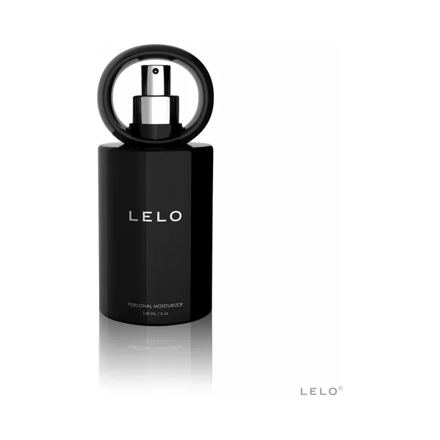 Black LELO 150 ml moisturizer bottle with circular pump