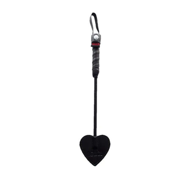 Black Rouge mini spade paddle with heart head and loop