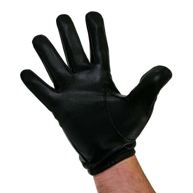 Open palm view of 2XL Prowler RED black leather glove