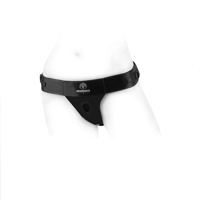 Front view of Theo harness waistband and circular opening