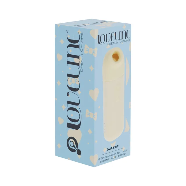 Shots LoveLine Sweetie yellow AirTapTech vibrator retail box