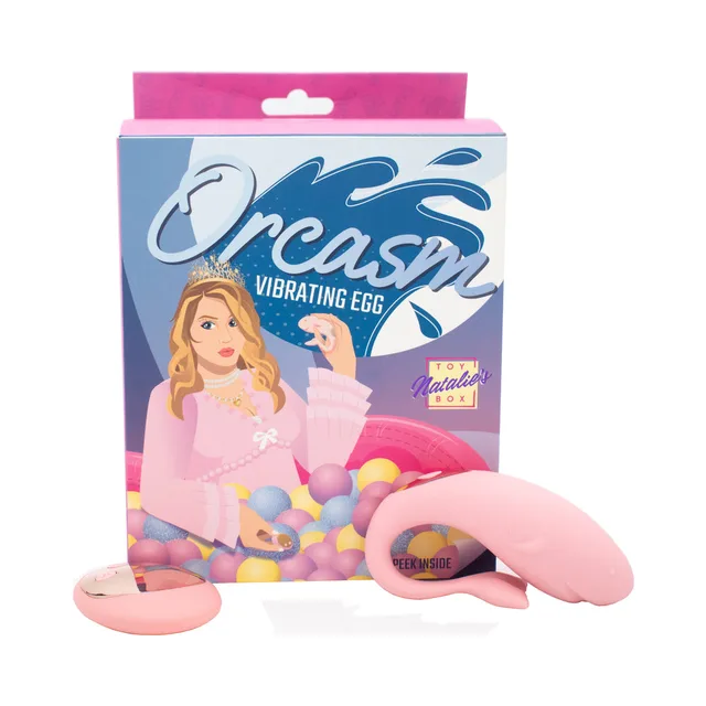 Pink Orcasm wearable egg vibrator with remote and retail box