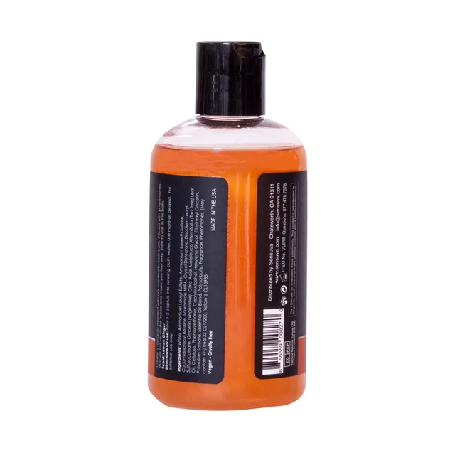 Back label of Sensuva Lust in Paradise bubble bath