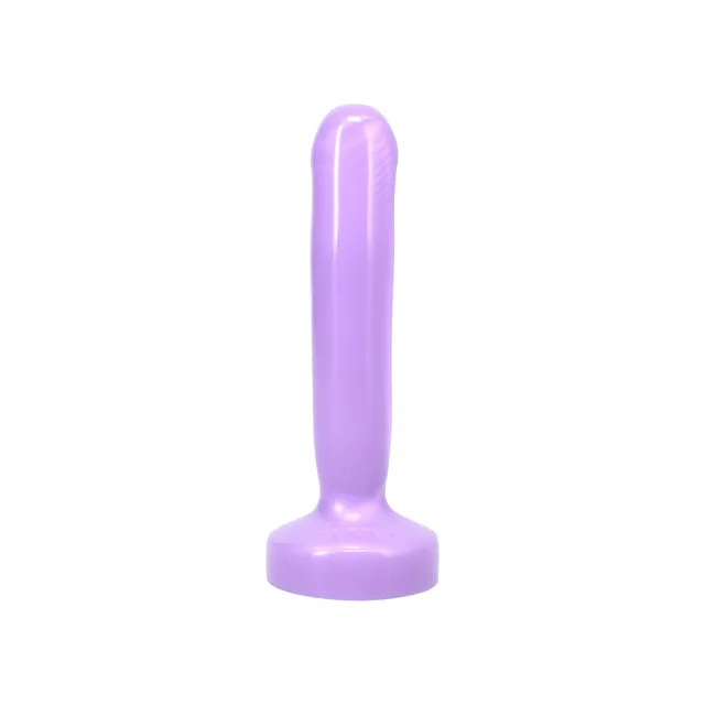 Front view of purple Tantus Starter showing subtle defined head