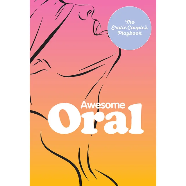 Pink and orange Awesome Oral hardcover with illustrated couple outline