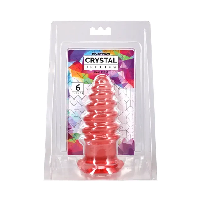 Crystal Jellies Anal Twist 6 in. Pink