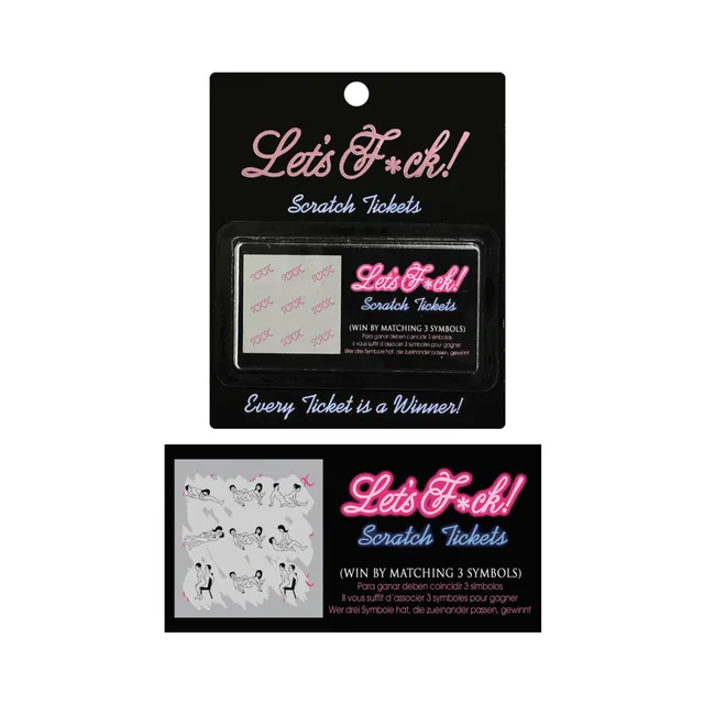 Let's F*ck 8-pack scratch tickets with sample play panel