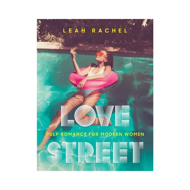 Love Street book cover by Leah Rachel with woman floating in turquoise pool