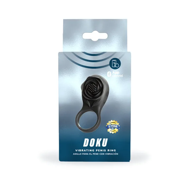 Camtoyz Doku black app vibrating ring blue retail box front panel