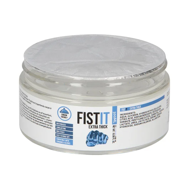 Sealed Extra Thick jar with white and blue label