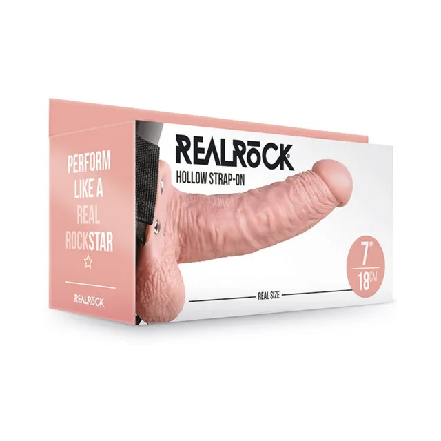 Beige Shots RealRock hollow strap-on retail box