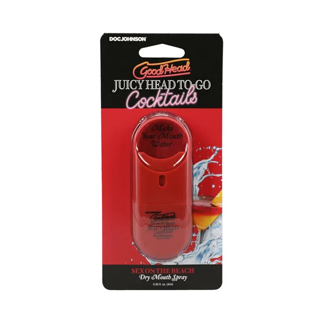 Juicy Head To-Go Sex on the Beach red spray on hanging card