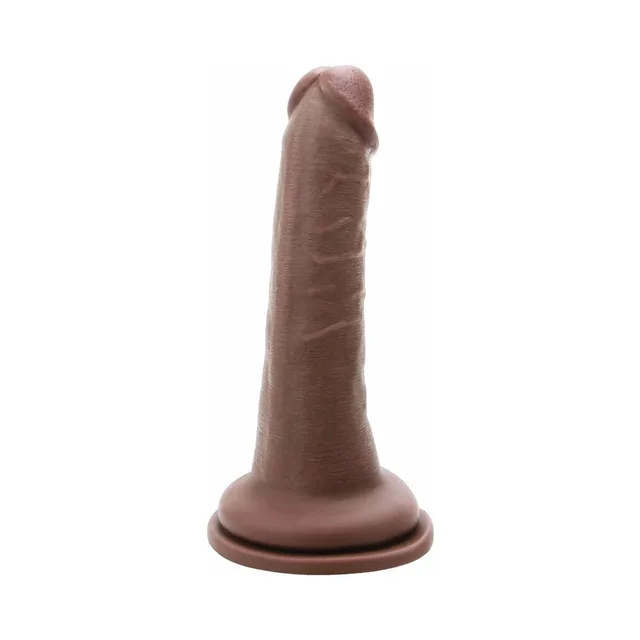 Upright caramel Prowler RED 6.5-inch dildo with round base