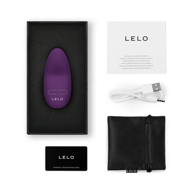 Dark Plum LELO LILY 3 with box cable pouch and cards