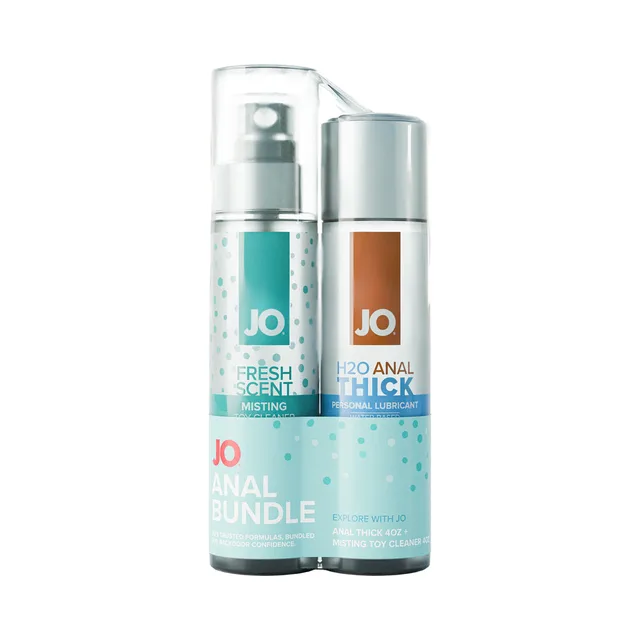System JO bundle with 4 oz H2O Anal Thick lubricant and 4 oz misting toy cleaner