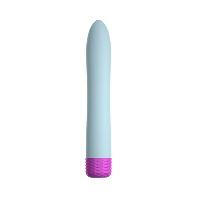 Light blue Densa bullet with rounded tip and purple textured base
