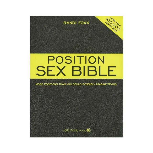 black and yellow Position Sex Bible cover by Randi Foxx with Quiver logo