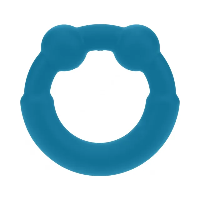 LEVELZ Metal & Silicone Cock Ring Teal