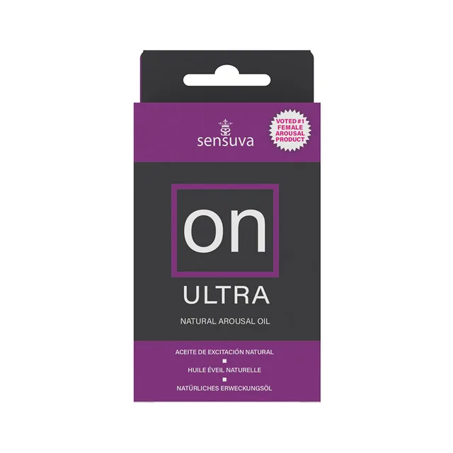 Sensuva ON Ultra Arousal Oil black purple carton front