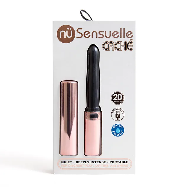 Nu Sensuelle Cache black vibe and rose-gold case in package