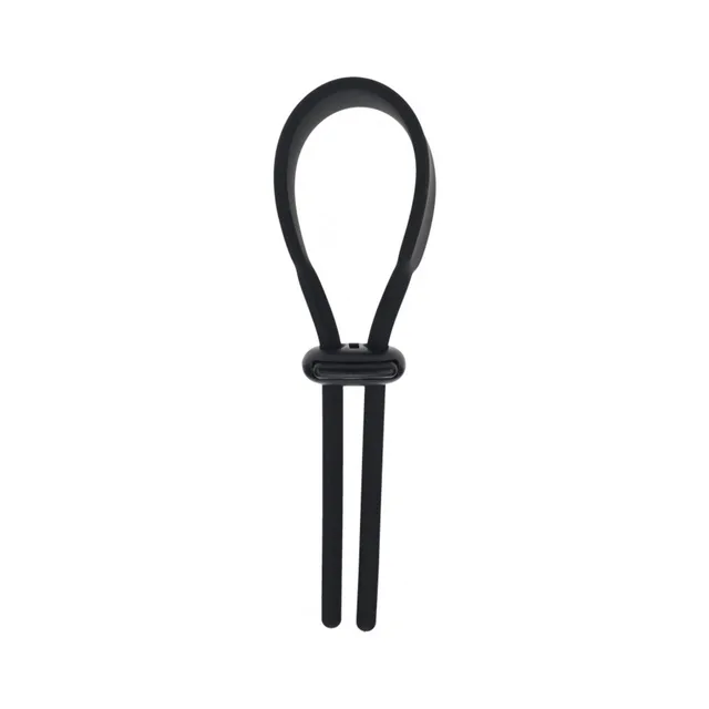 Black LEVELZ adjustable lasso ring with twin sliding collars