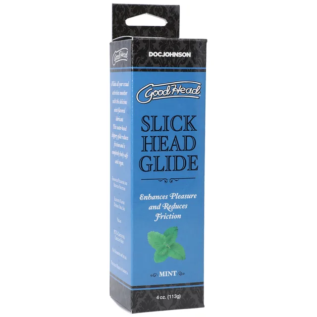 GoodHead Mint Slick Head Glide tube inside blue retail box
