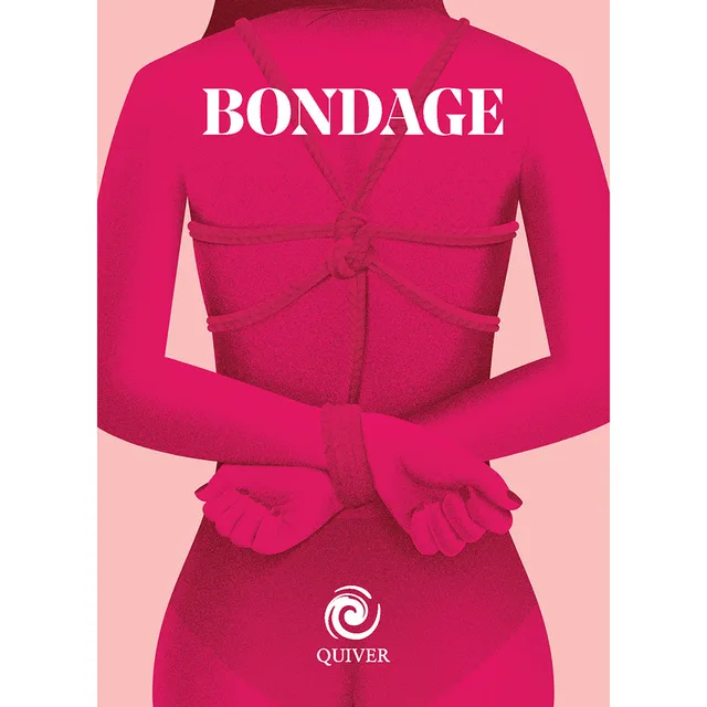 pink Bondage Mini Book cover with illustrated rope harness and Quiver logo
