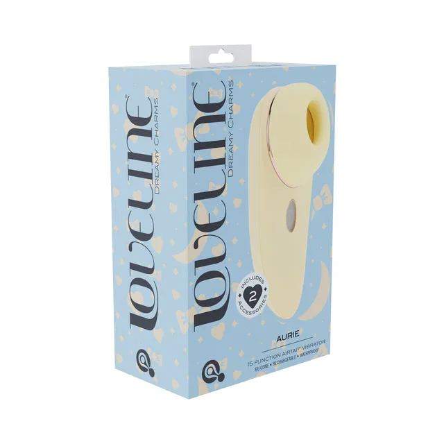 Shots LoveLine Aurie yellow AirTapTech vibrator retail box