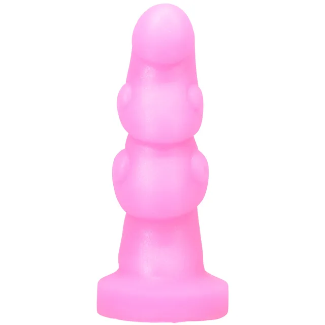 Front view of Bubble Gum Hookah showing stacked rounded textures