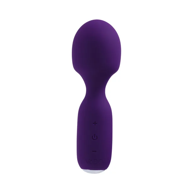 Front view of deep purple Wini oval head and controls