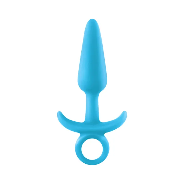 NS Novelties Firefly Prince Small Blue Plug isolated blue plug with ring base