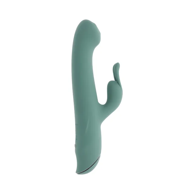 Evolved Satin Swirl mint left side view with twin prongs