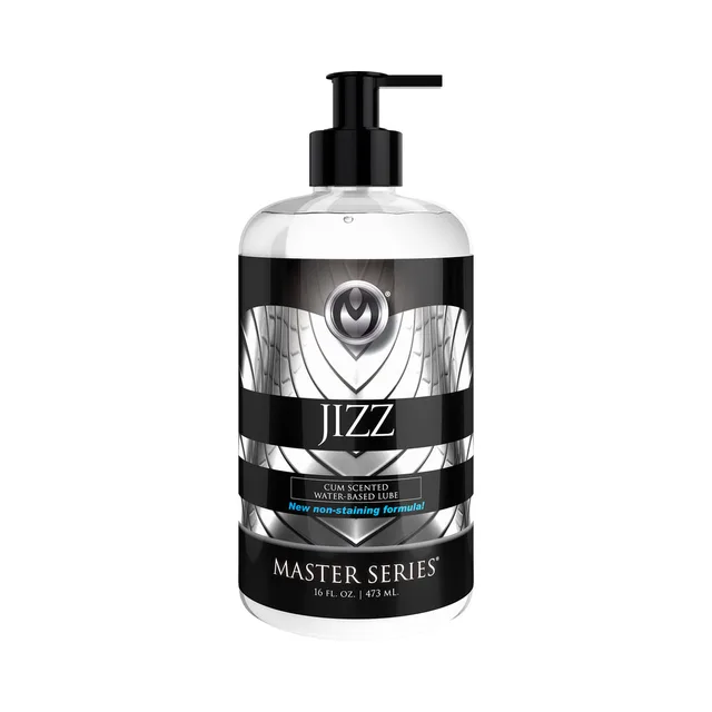 Master Series Jizz 16 oz transparent pump bottle
