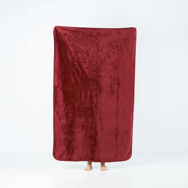 Splash Blanket The OG large Moon Blood red blanket held upright against white background