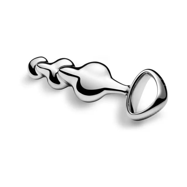 Polished stainless steel njoy Disco five-curve wand with triangular pull handle